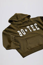 Acid Wash Oversized Hoodie in Dark Green